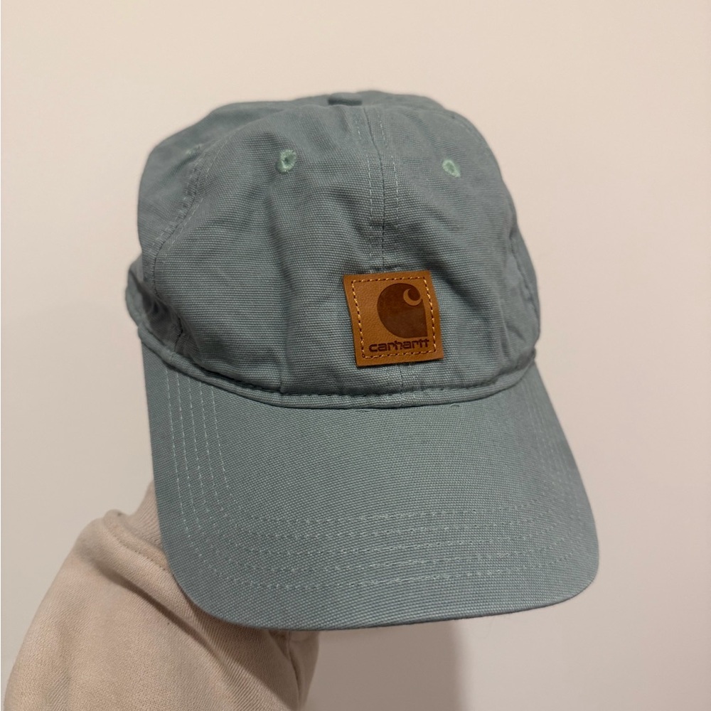 Carhartt Blue Cap with Brown Logo Patch